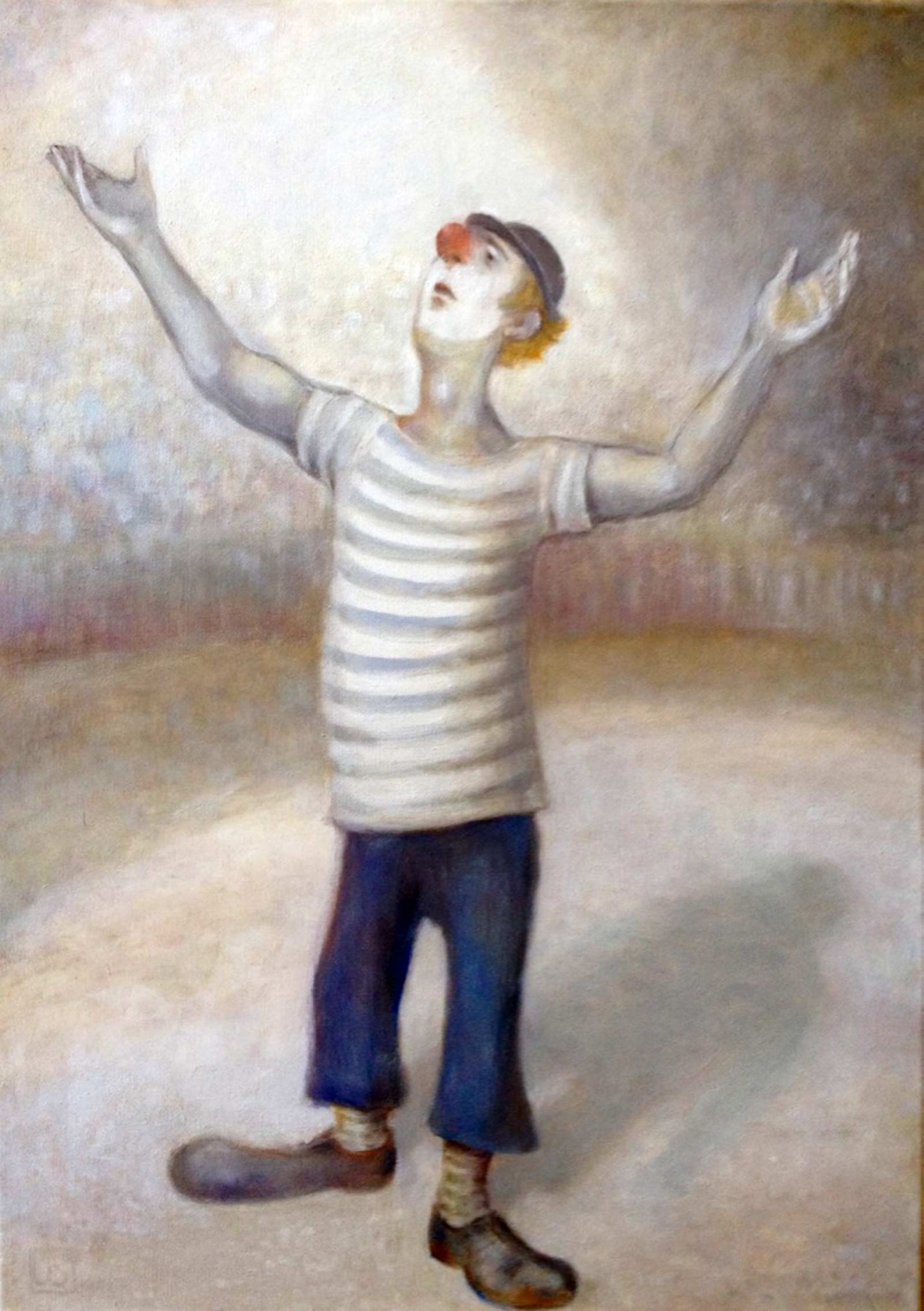 Uta_Schock_Malerei_Oel_Clown_mit_leeren_Haenden