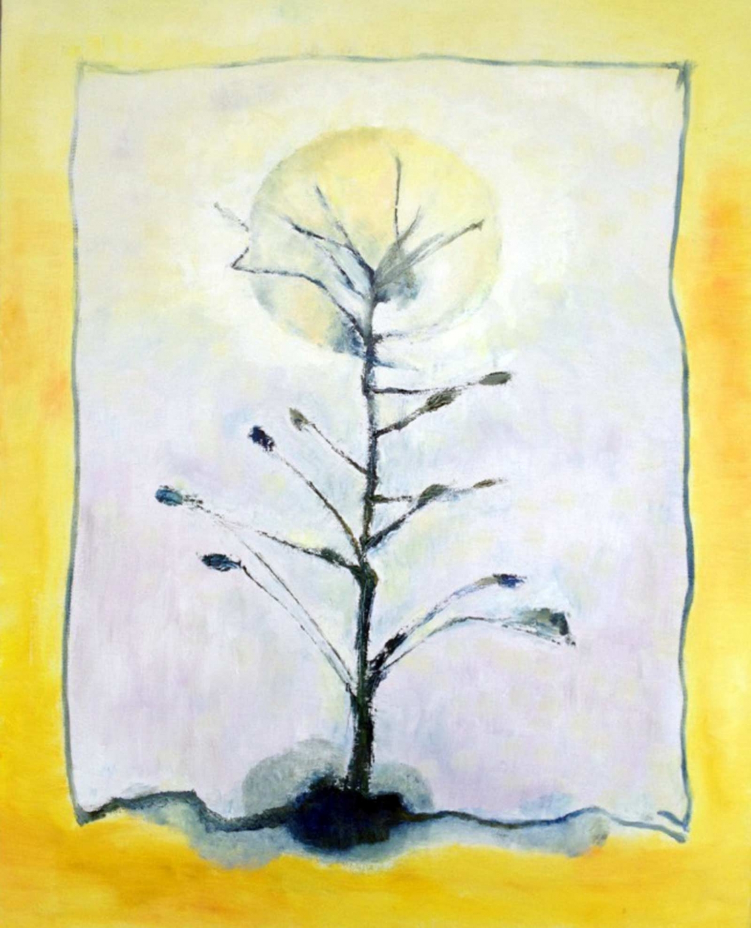 Uta_Schock_Malerei_Oel_Gelbe_Blume