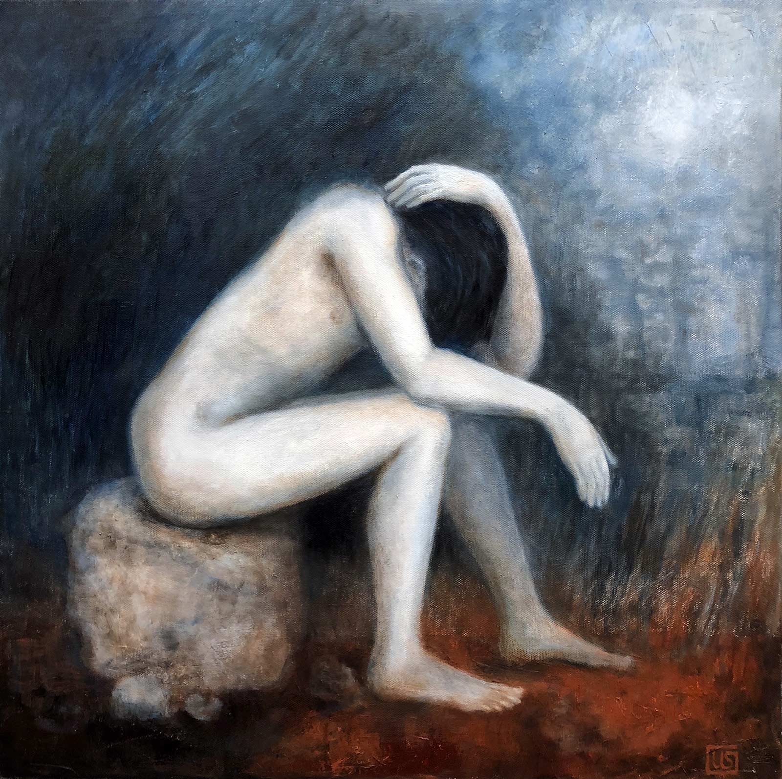 Uta_Schock_Malerei_Oel_Verzweifeltes_Gebet