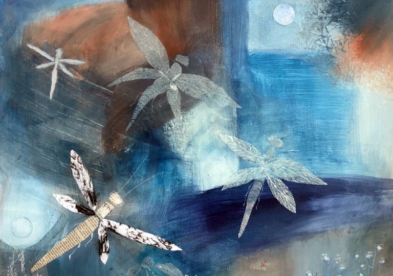 Uta_Schock_Malerei_Oel_Libellenflug