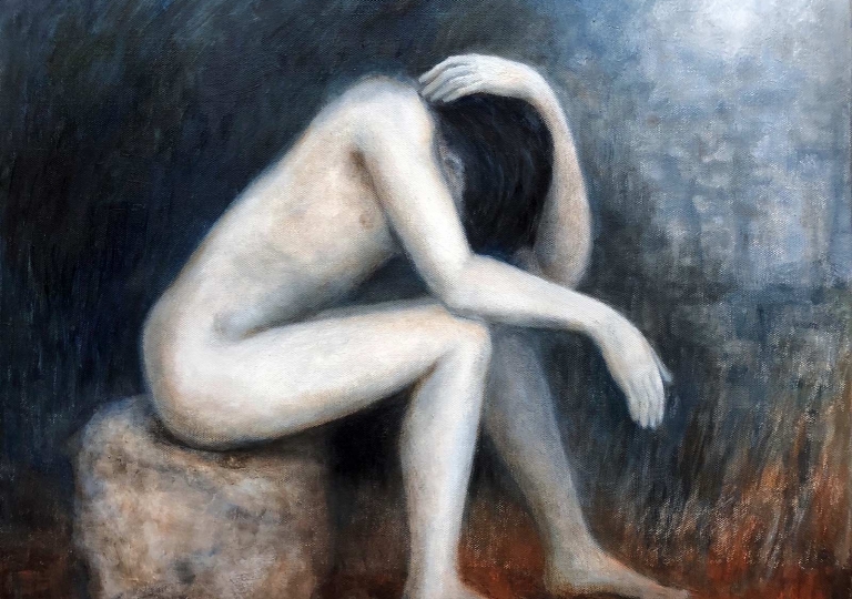 Uta_Schock_Malerei_Oel_Verzweifeltes_Gebet