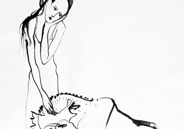 Uta_Schock_Malerei_Zeichnung_Die_Schoene_und_das_Biest